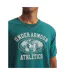 Mens Logo Athletic T-shirt Green White Under Armour-3