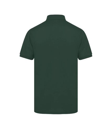 Henbury Mens Short Sleeved 65/35 Pique Polo Shirt (Bottle Green)