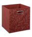 Lot de 2 boites de rangement en tissu Minimalist - 31x31x31cm - Rouge