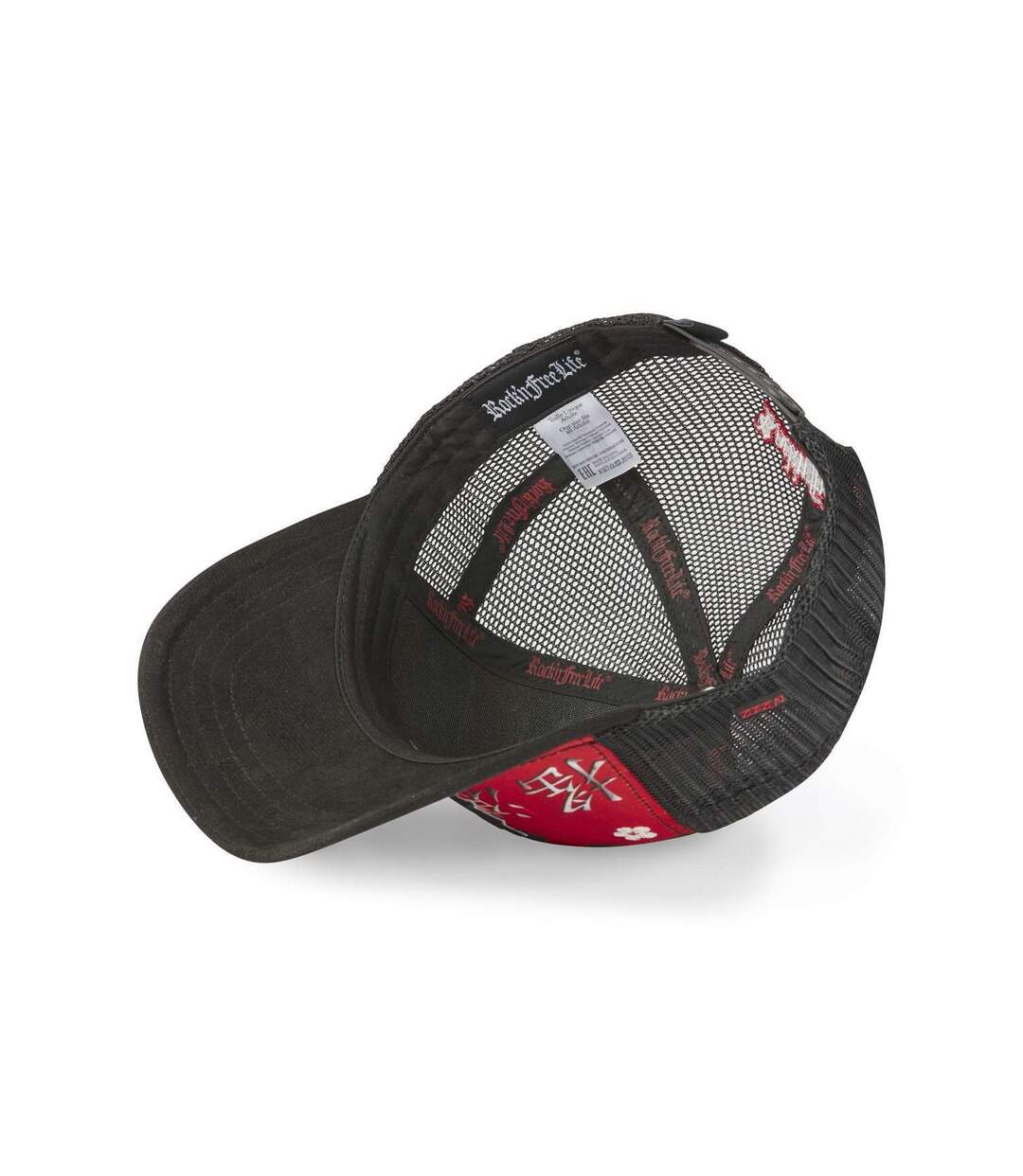 Casquette trucker imprimée avec filet Japanese Rock Rock'n Free Life-4