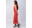Robe longue larges bretelles CHARLINE unie terracotta Coton Du Monde-3