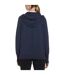 Womens/ladies Plain Drawstring Hoodie Navy Marl Callaway-2
