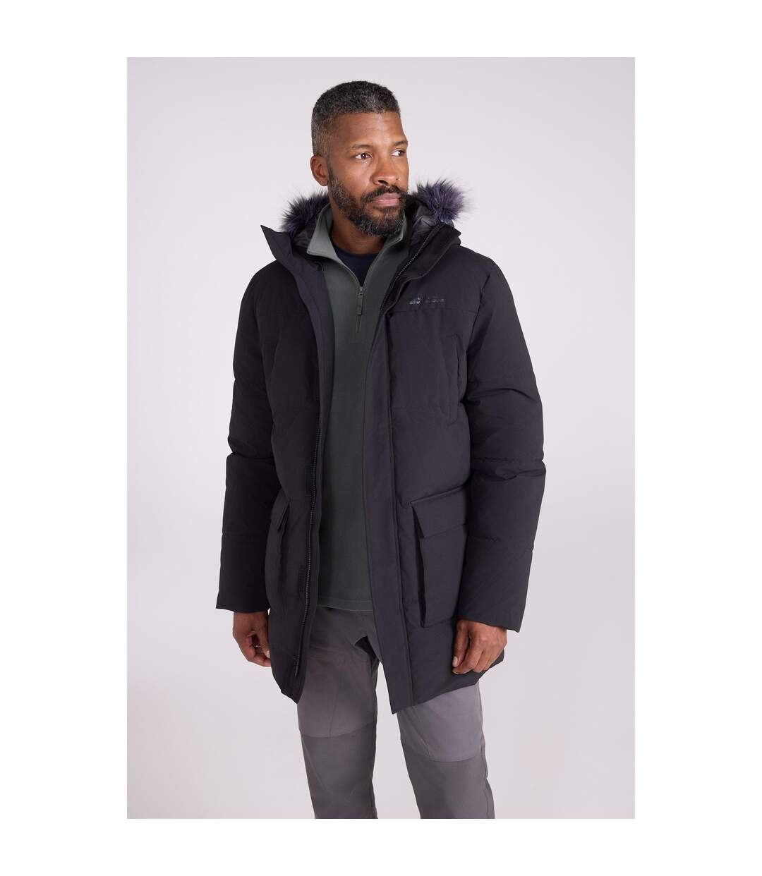 Parka Fern Homme Noir Mountain Warehouse-1