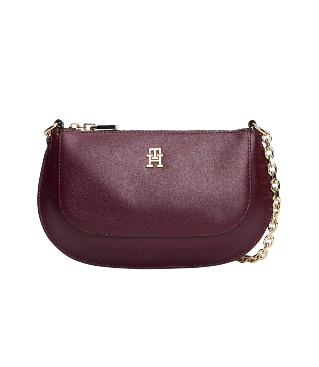 Crescent Shaped Chain Strap Crossbody Bag One Size Brown Tommy Hilfiger-2