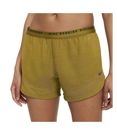 Short de sport doré femme nike run division - xl