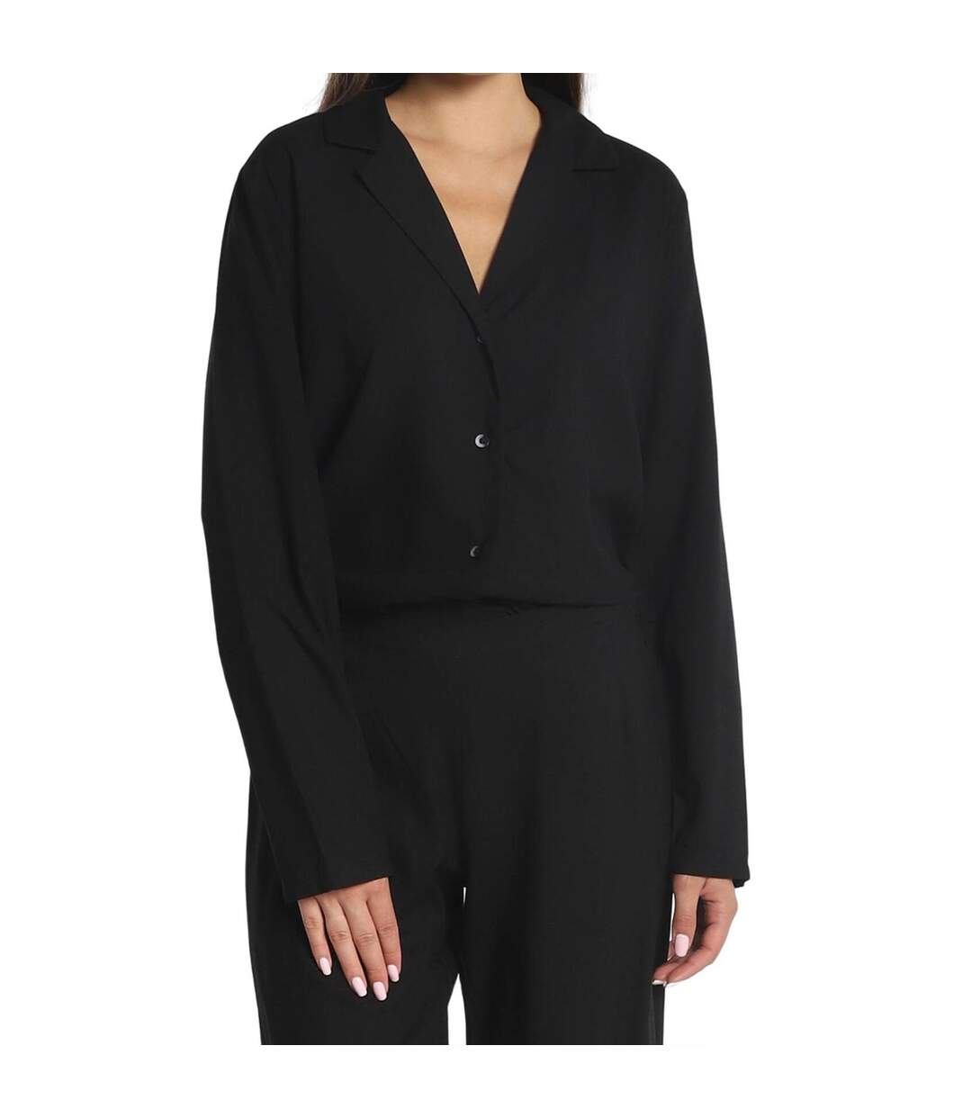 Chemisier Motif/style Uni Femme Noir Calvin Klein-2