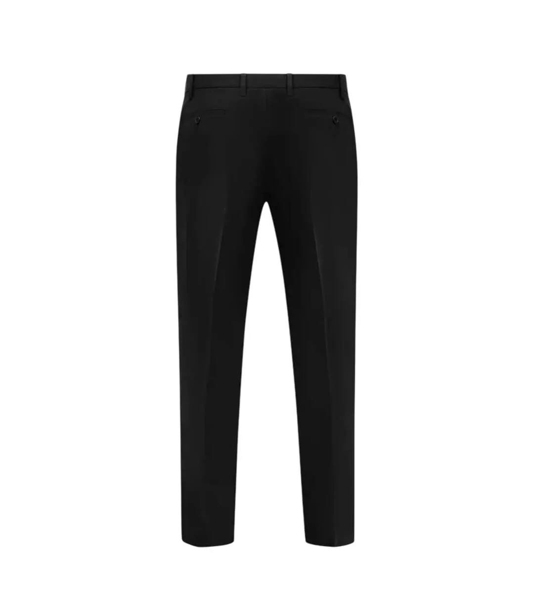 D555 Pantalon Cintré Extensible Grande Taille Ted Homme Noir Duke-2