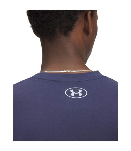 Mens Camo Box T-shirt Blue Under Armour
