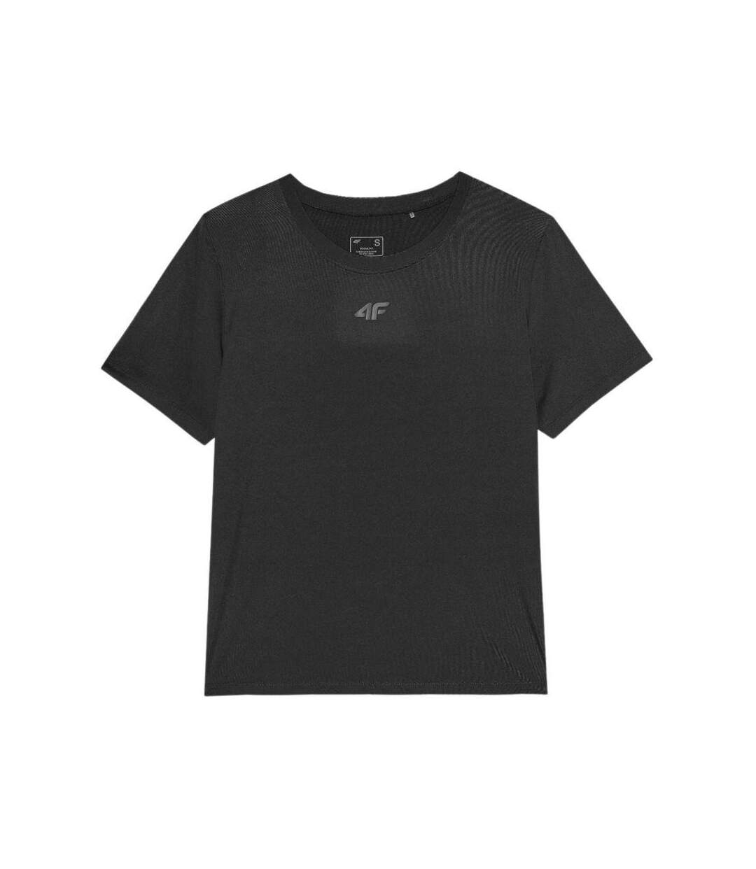 Womens/ladies Quick Dry Oversized Training T-shirt Black 4F-1