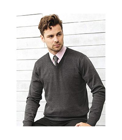 Pull À Col En V Homme Gris Foncé Premier