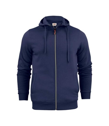 Mens Overhead Melange Full Zip Hoodie Grey Melange Printer