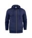 Mens Overhead Melange Full Zip Hoodie Grey Melange Printer-1