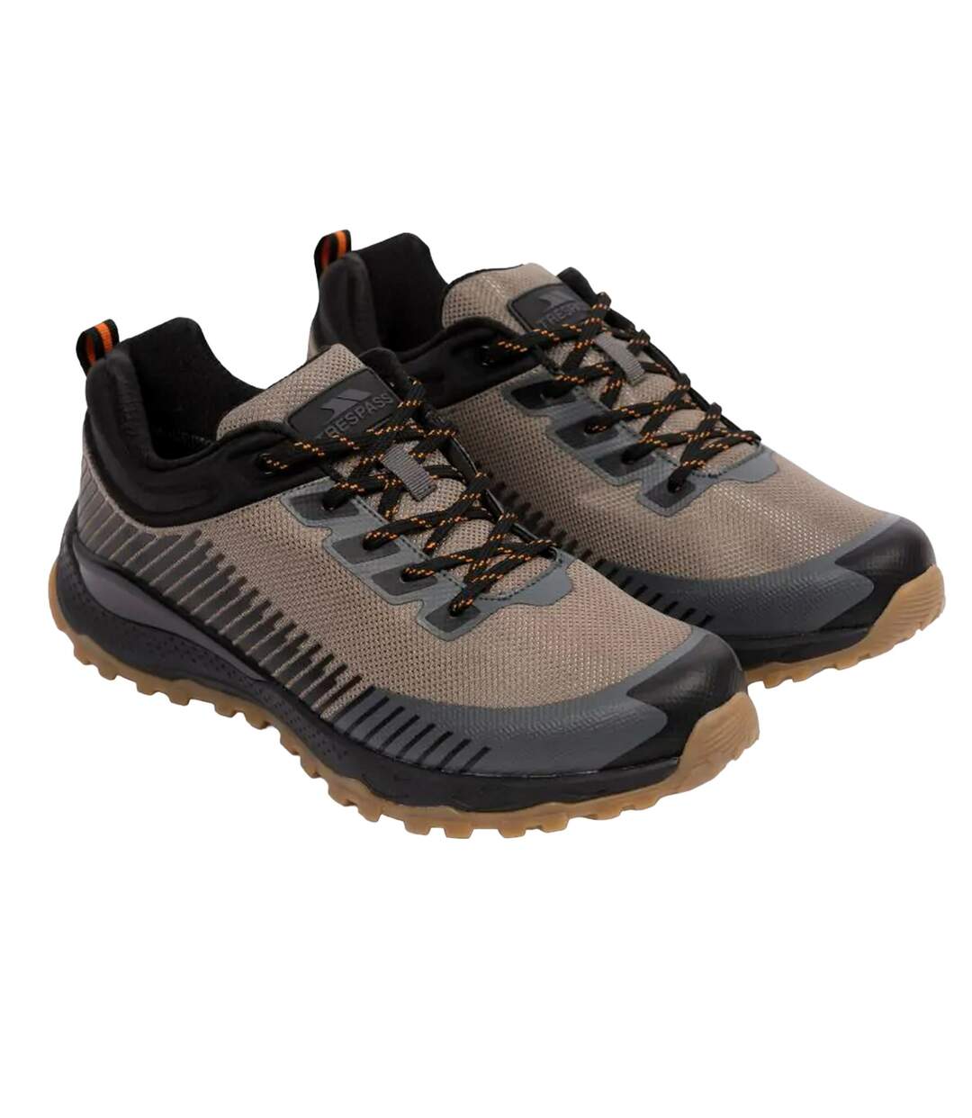 Mens ford leather trainers olive Trespass-1