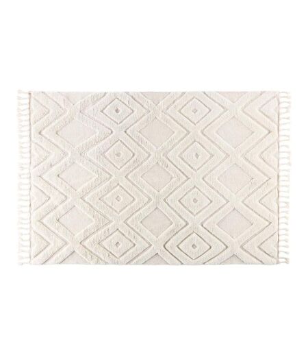 Tapis Déco en Laine Dahlia 200x300cm Blanc