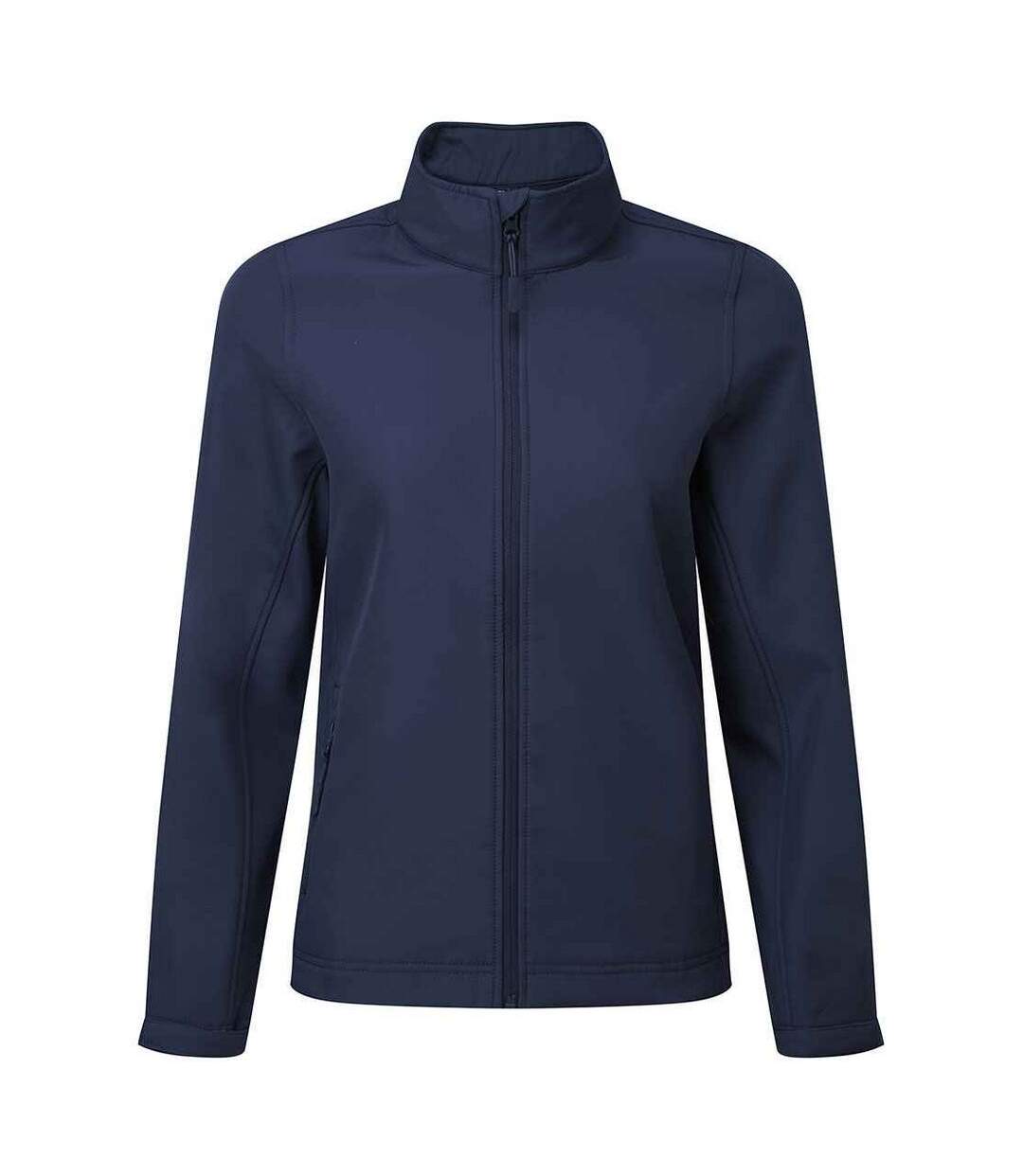 Womens/ladies Windchecker Soft Shell Jacket Navy Premier-1