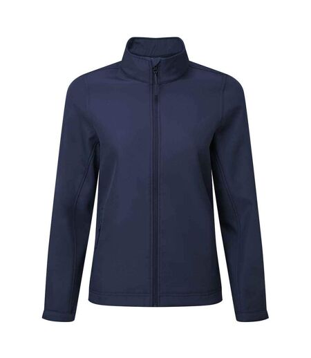 Womens/ladies Windchecker Soft Shell Jacket Navy Premier