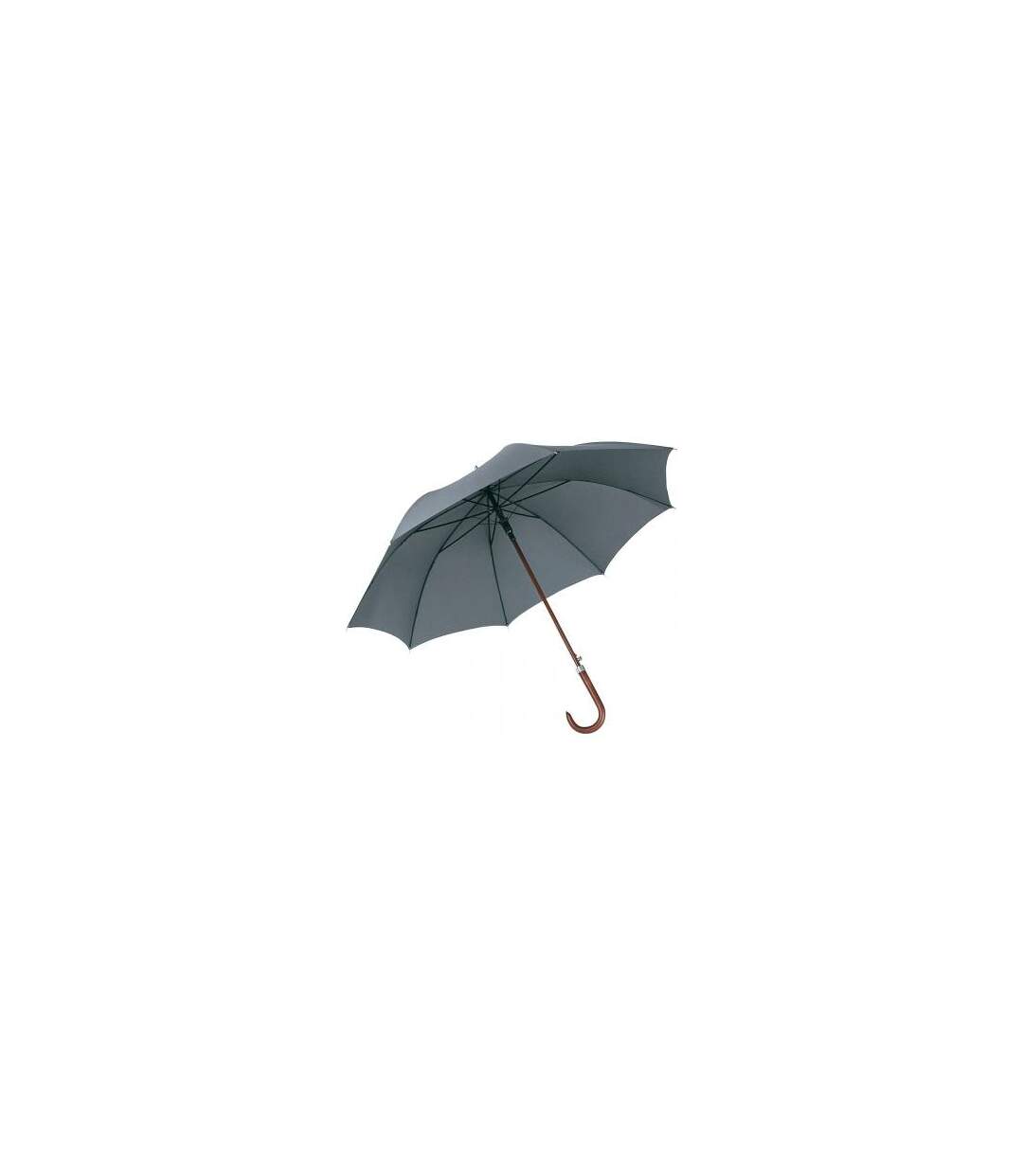 Parapluie automatique golf 120 cm poignée canne bois - 7350 - gris-3