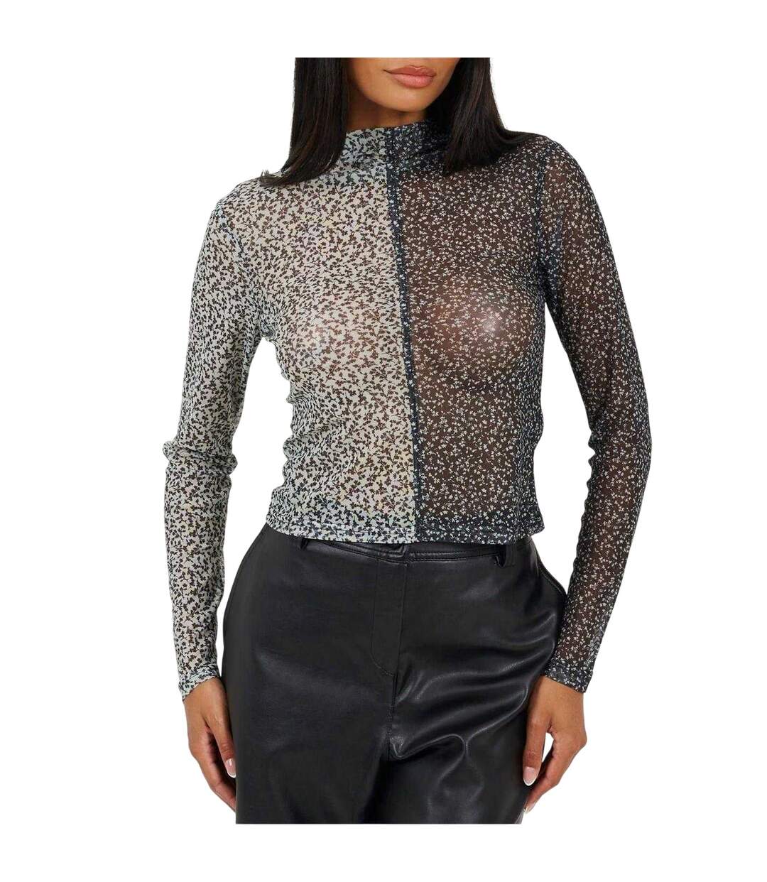 Haut Illusion Femme Noir Crème Brave Soul-2