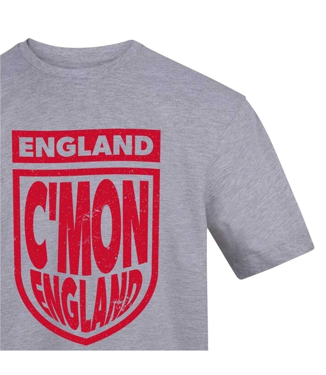 Mens World Cup Cmon England T-shirt Grey AWD-3