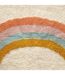 Tapis enfant rectangulaire à pompons Arc en ciel - 100 x 150 cm - Multicolore