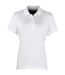 Premier Womens/Ladies Coolchecker Short Sleeve Pique Polo T-Shirt (White)