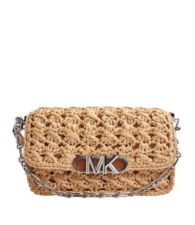 Parker Woven Raffia Shoulder Bag 30S3S7PC2W for Women