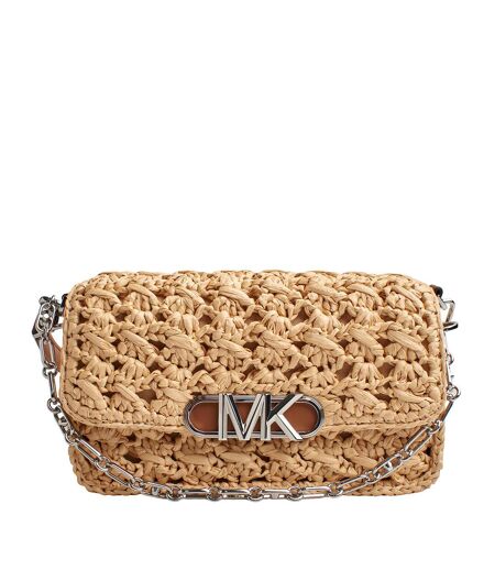 Parker Woven Raffia Shoulder Bag 30S3S7PC2W for Women