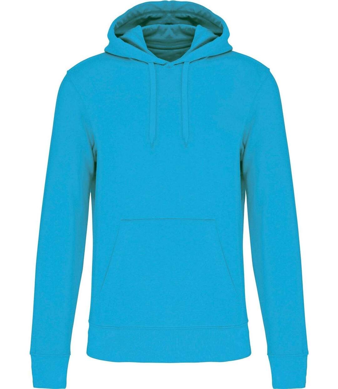 Sweat à capuche écoresponsable - Homme - K4027 - bleu turquoise