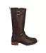 Womens/ladies Iona Tall Leather Knee-high Boots Brown Hunter-4