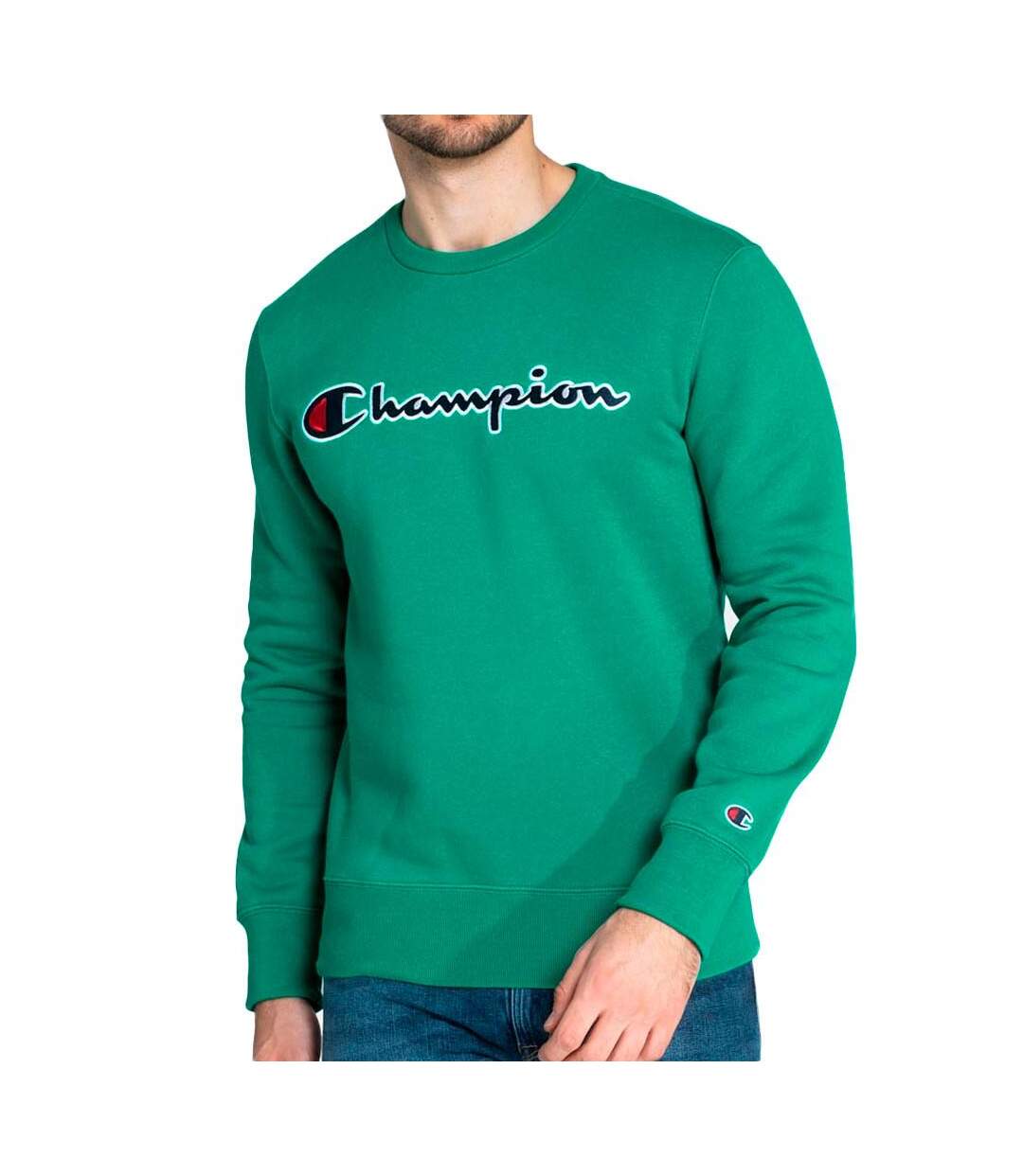 Sweat vert homme champion 216471 - xs-1