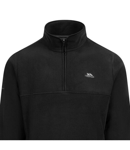 Haut Polaire Uni À Col Montant Zippé Huntar Homme Noir Trespass
