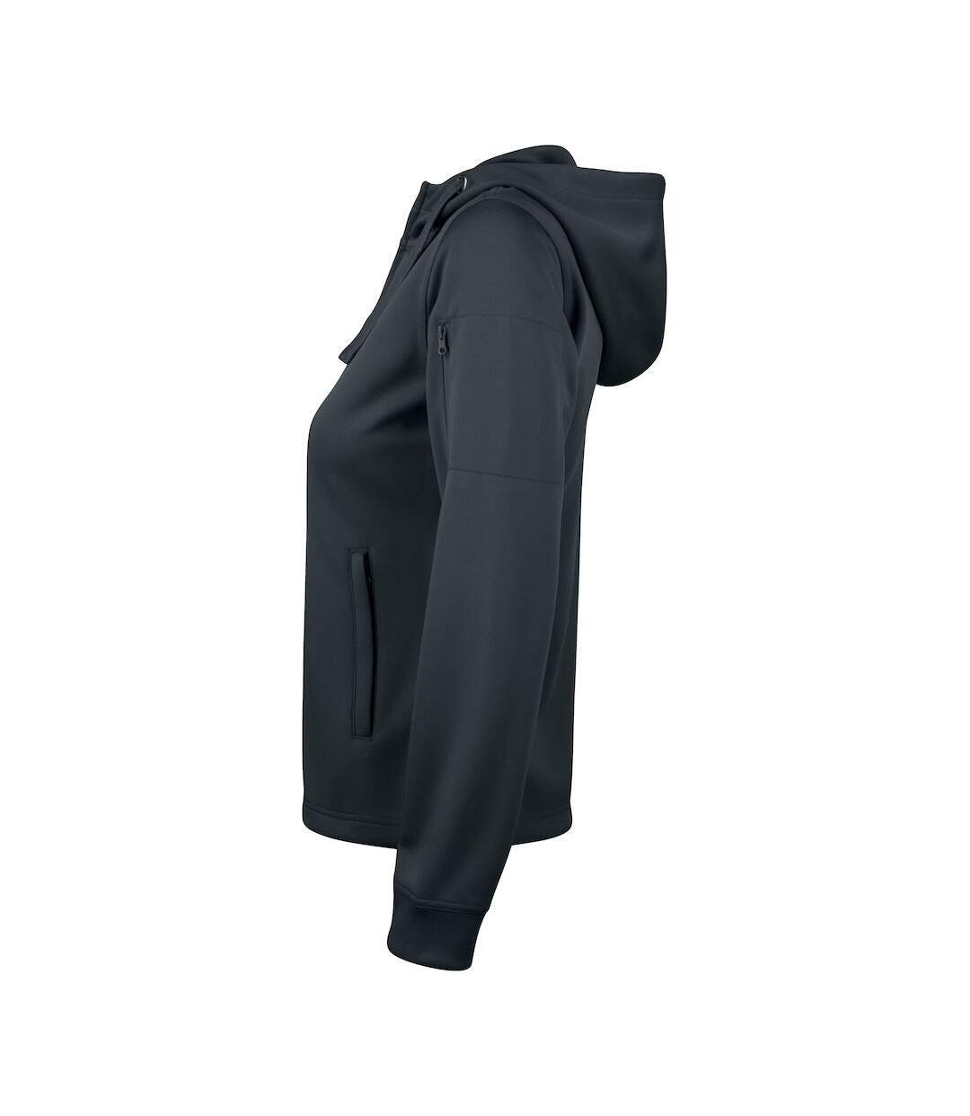 Veste À Capuche Basic Femme Noir Clique-3