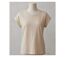 Tee-shirt MAYFLOWER DELHI2 sans manches : l'élégance naturelle en coton flammé beige-3