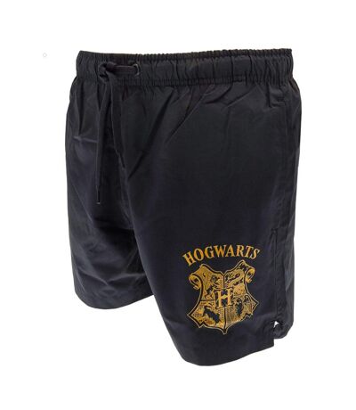 Harry Potter Mens Hogwarts Crest Swimming Shorts (Navy/Gold)