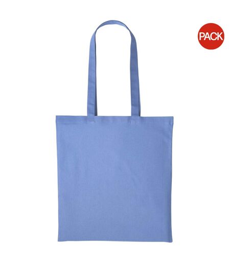 Lot de 2  sacs de courses unis taille unique bleuet Nutshell