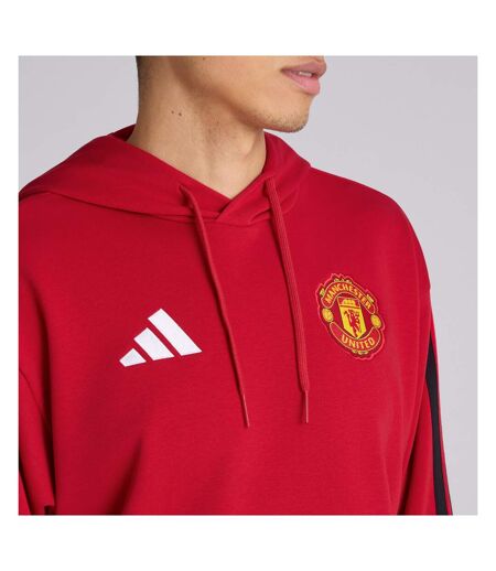 Sweat À Capuche Motif/style Manchester United Fc Dna Homme Rouge Adidas