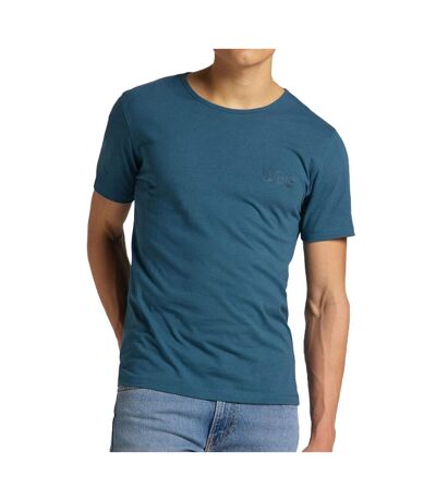 T-shirt Bleu Homme Lee Embro Logo