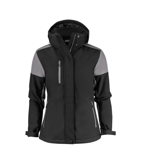 Doudoune Softshell Femme Noir Anthracite Printer