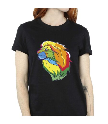 Disney Womens/Ladies The Lion King Colours Cotton Boyfriend T-Shirt (Noir) - UTBI29425