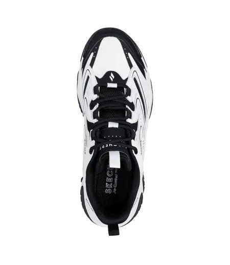 Womens/ladies Moonhiker Logo Trainers White Black Skechers