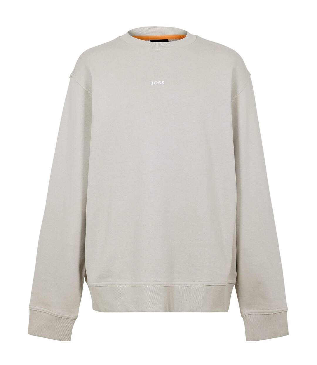 Sweat Motif/style Logo Wesmallcrew Homme Beige Clair Boss-1