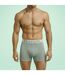 5 Pack Mens Cotton Rich Boxers Breathable Soft Underwear-5