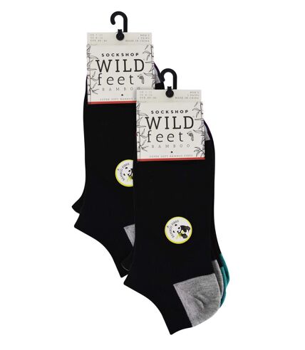 Wildfeet - 6 Pack Mens Bamboo Trainer Socks