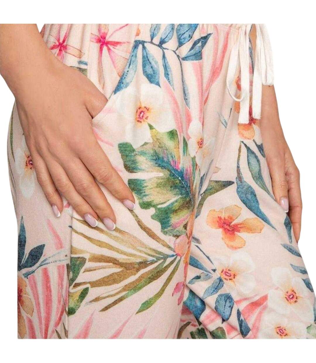 Womens/ladies Floral Lounge Pants Rosa PJ Salvage-3