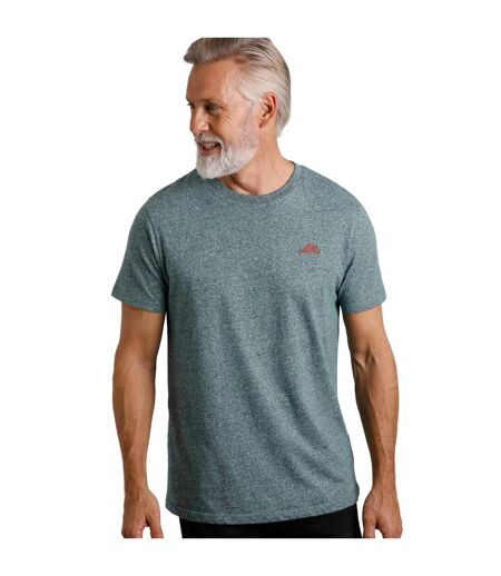 Mens logo natural cotton t-shirt forest green Weird Fish