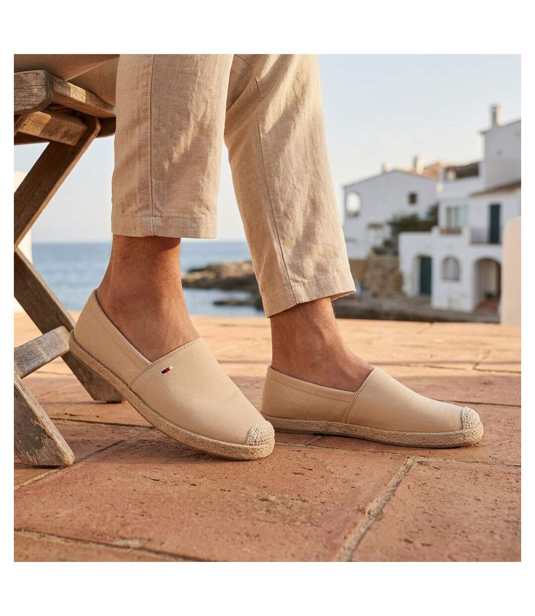 OZABI Espadrilles homme élégantes été slip-on style chic décontracté-2