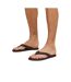 Mens Washton Leather Flip Flops Brown Stone Jack And Jones-1