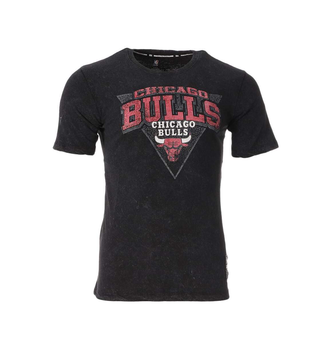 T-shirt Noir Homme NBA Hero CHICAGO BULLS - S-1