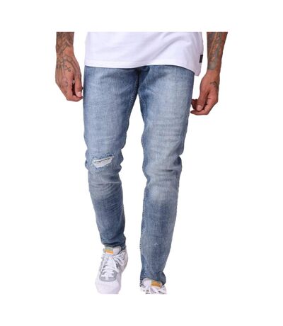 Jean skinny bleu homme project x paris délavé avec trou - 28