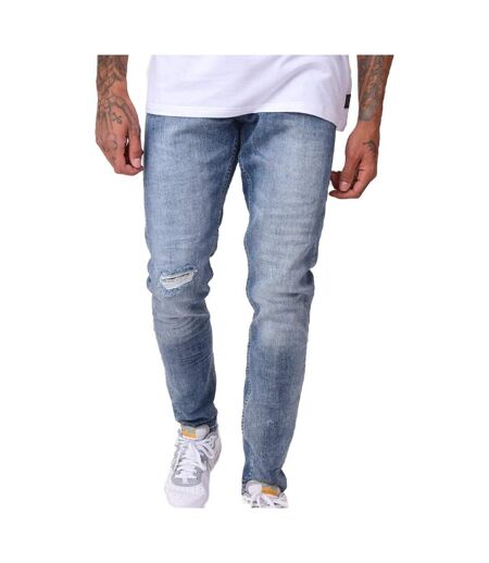 Jean skinny bleu homme project x paris délavé avec trou - 28